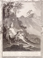 Clytia veranderd in een heliotroop, 1731